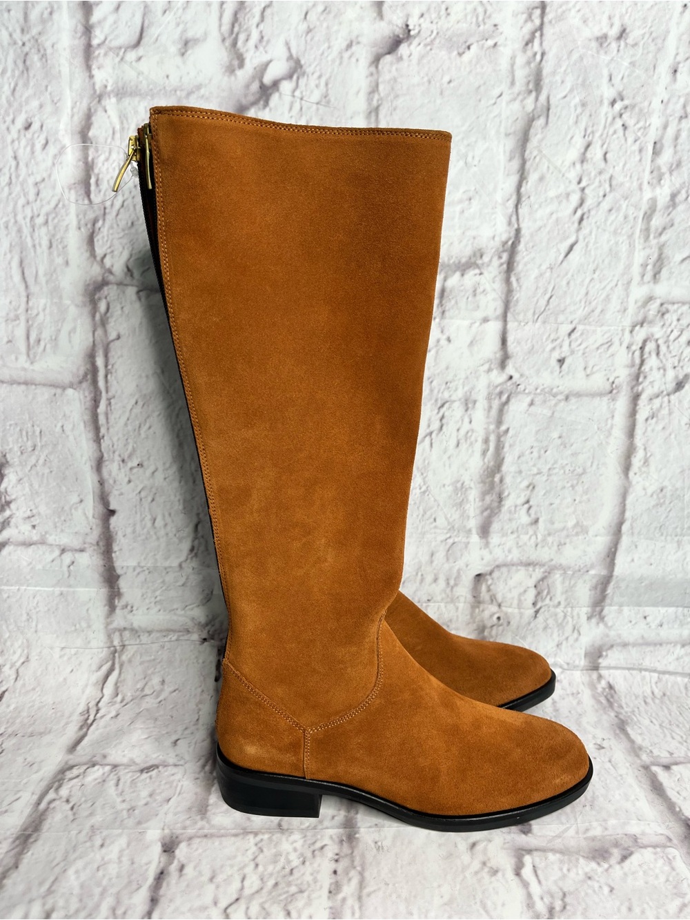 Clarks Pure Ride Dark Tan Suede Women's Knee High Boots size 6 new